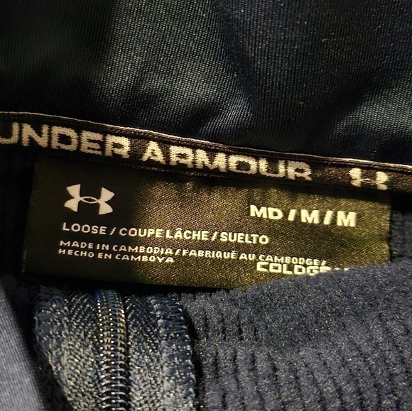 Under Armour Loose Coldgear Zip Blue Jacket 95% Polyester 5% Elastane Size M - Picture 6 of 8
